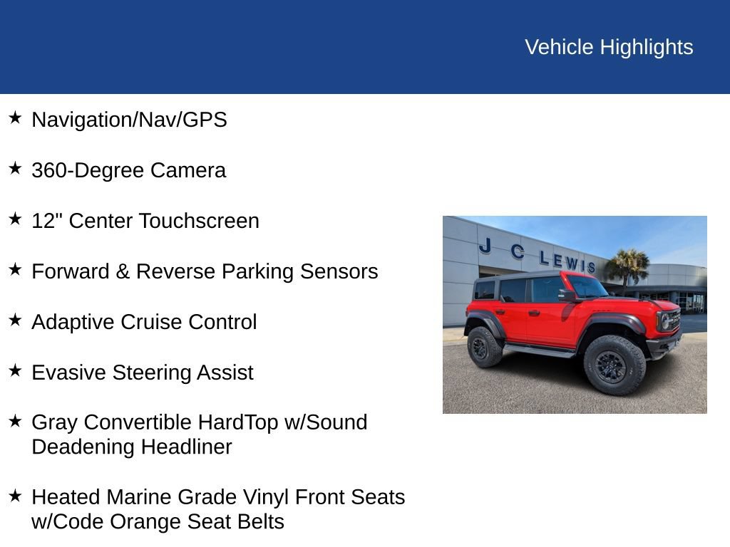 Certified 2023 Ford Bronco Raptor AWD/4WD image 31
