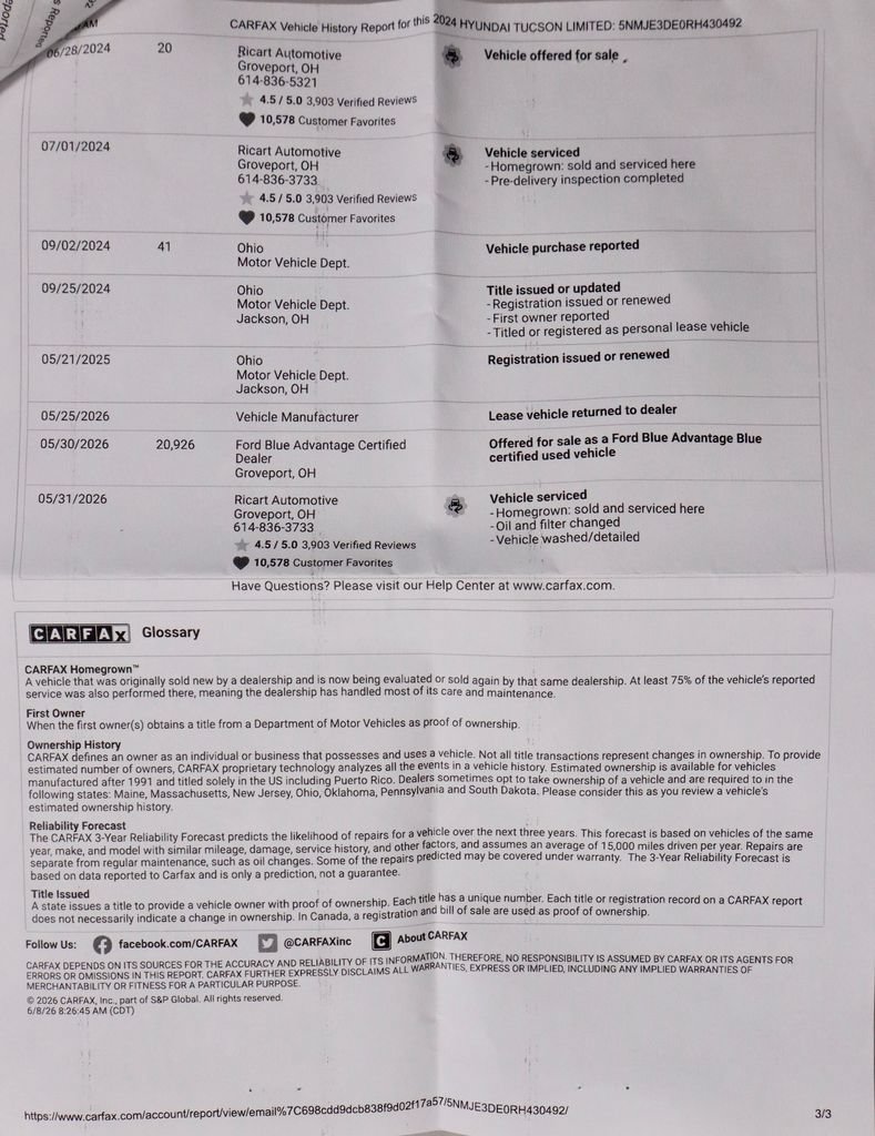 Certified 2024 Hyundai Tucson Limited FWD image 9
