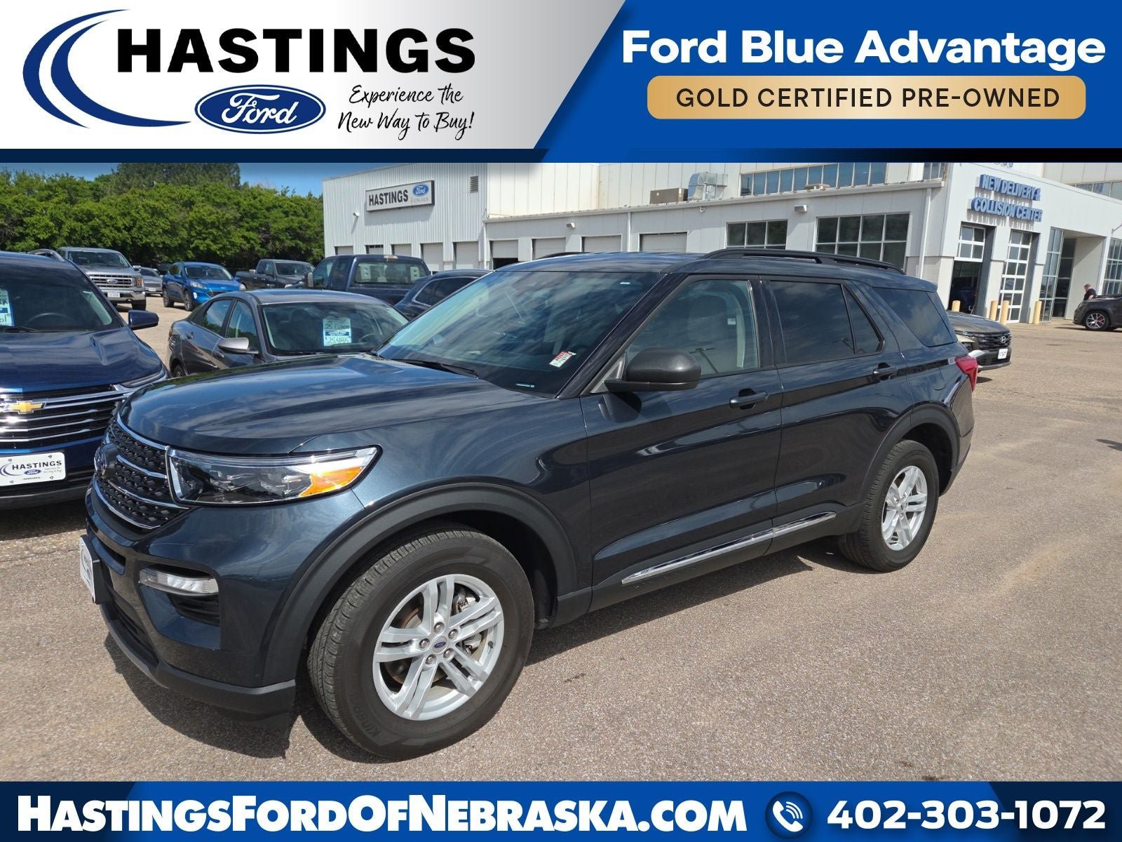 Certified 2023 Ford Explorer XLT w/ Equipment Group 202A AWD/4WD image 1