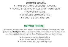 Certified 2023 Ford Edge SEL w/ Convenience Package AWD/4WD image 2