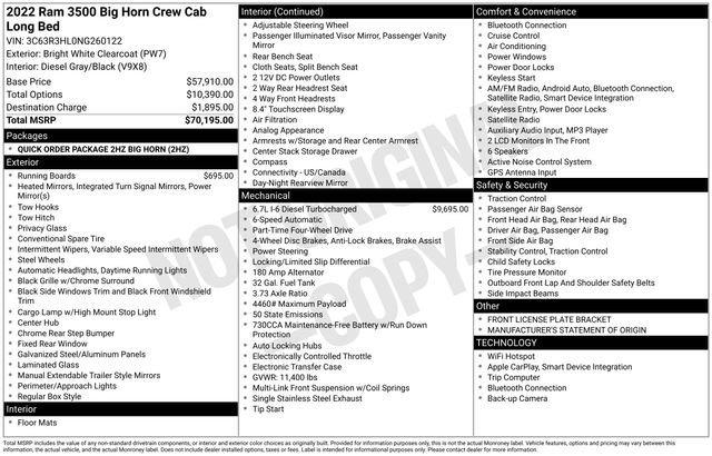 Used 2022 RAM 3500 Big Horn image 33