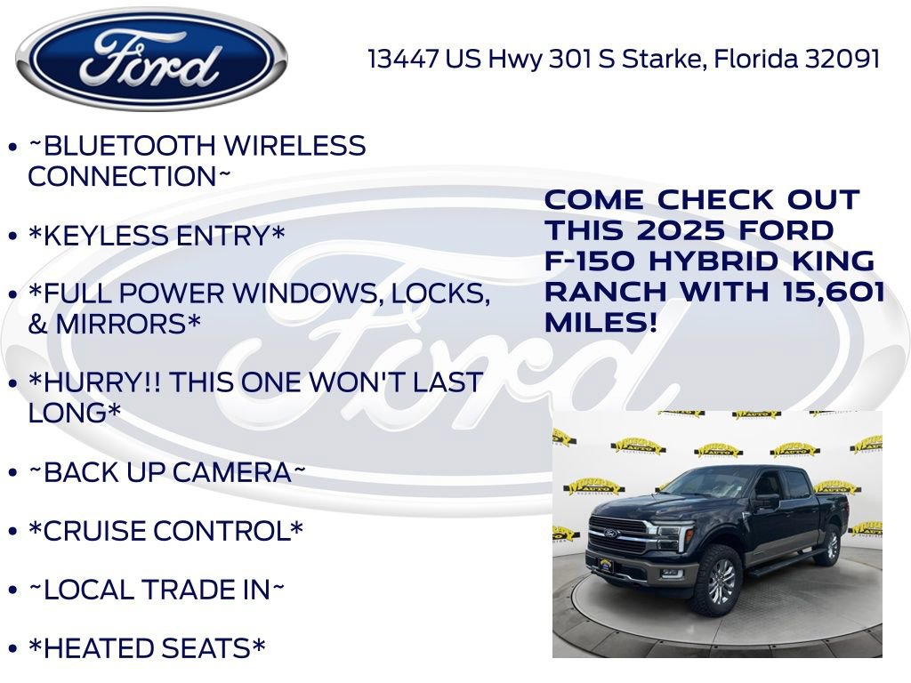 Certified 2025 Ford F150 King Ranch w/ FX4 Off-Road Package AWD/4WD image 12