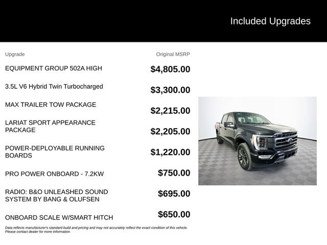Certified 2023 Ford F150 Lariat w/ Equipment Group 502A High AWD/4WD image 6