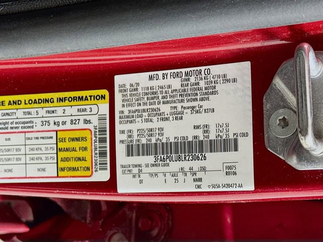 Certified 2020 Ford Fusion SE image 30