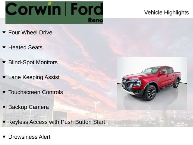 Certified 2025 Ford Ranger Lariat w/ Advanced Towing Package AWD/4WD image 6