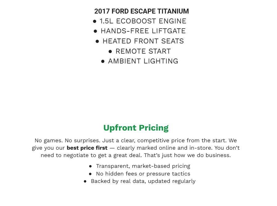 Certified 2017 Ford Escape Titanium AWD/4WD image 2