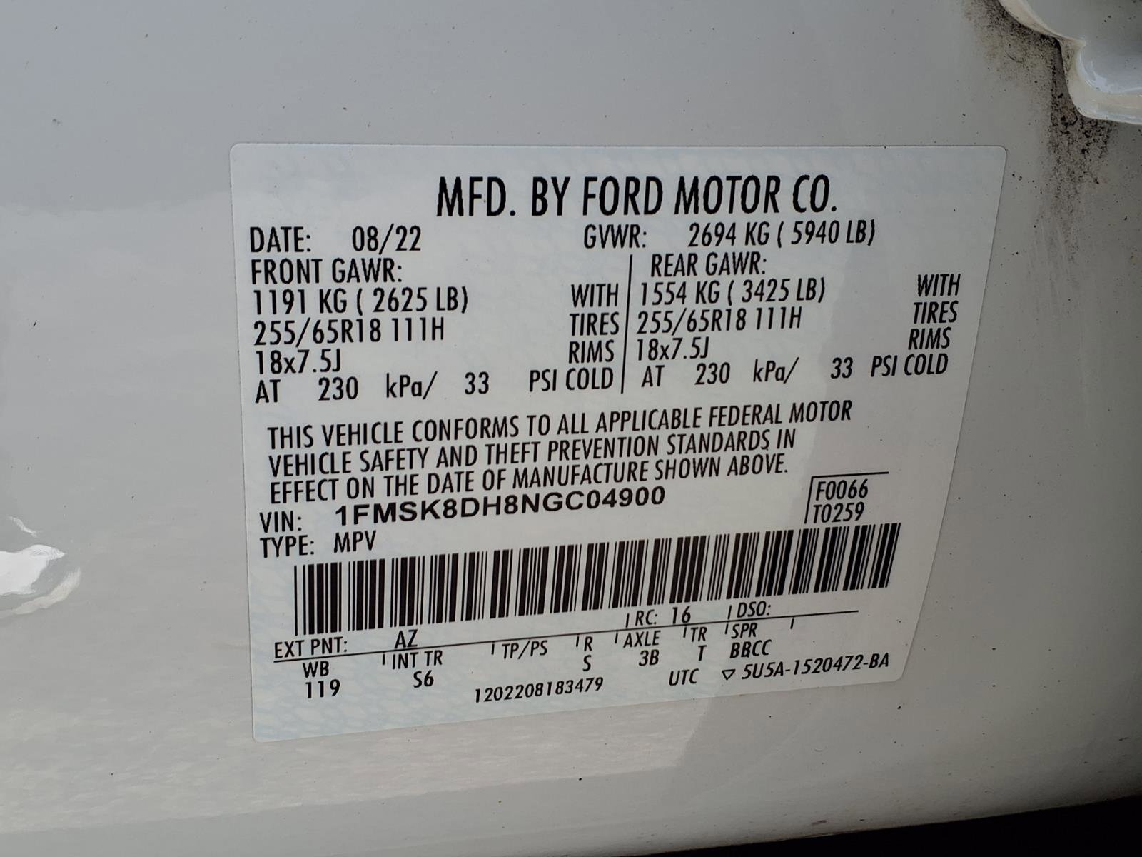 Certified 2022 Ford Explorer XLT w/ Equipment Group 202A image 29