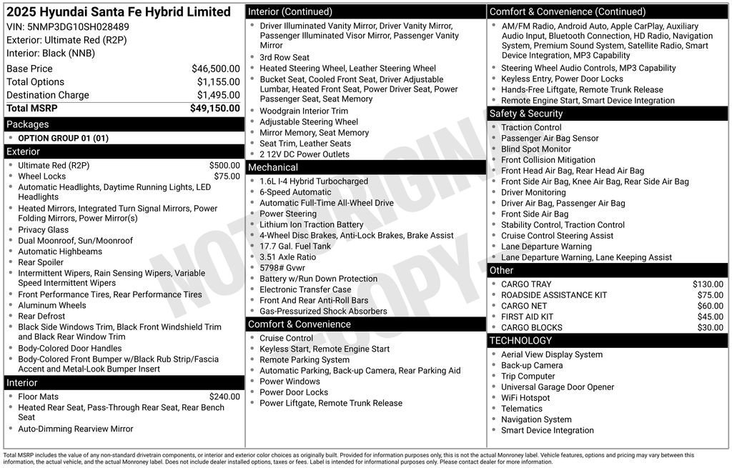 Used 2025 Hyundai Santa Fe Limited image 33