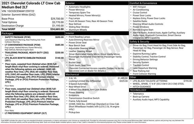 Used 2021 Chevrolet Colorado LT w/ Safety Package RWD image 4