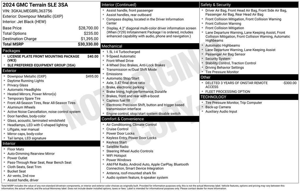 Used 2024 GMC Terrain SLE FWD image 34
