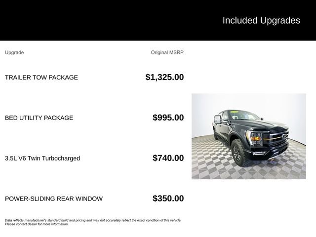 Certified 2023 Ford F150 Tremor w/ Trailer Tow Package AWD/4WD image 6