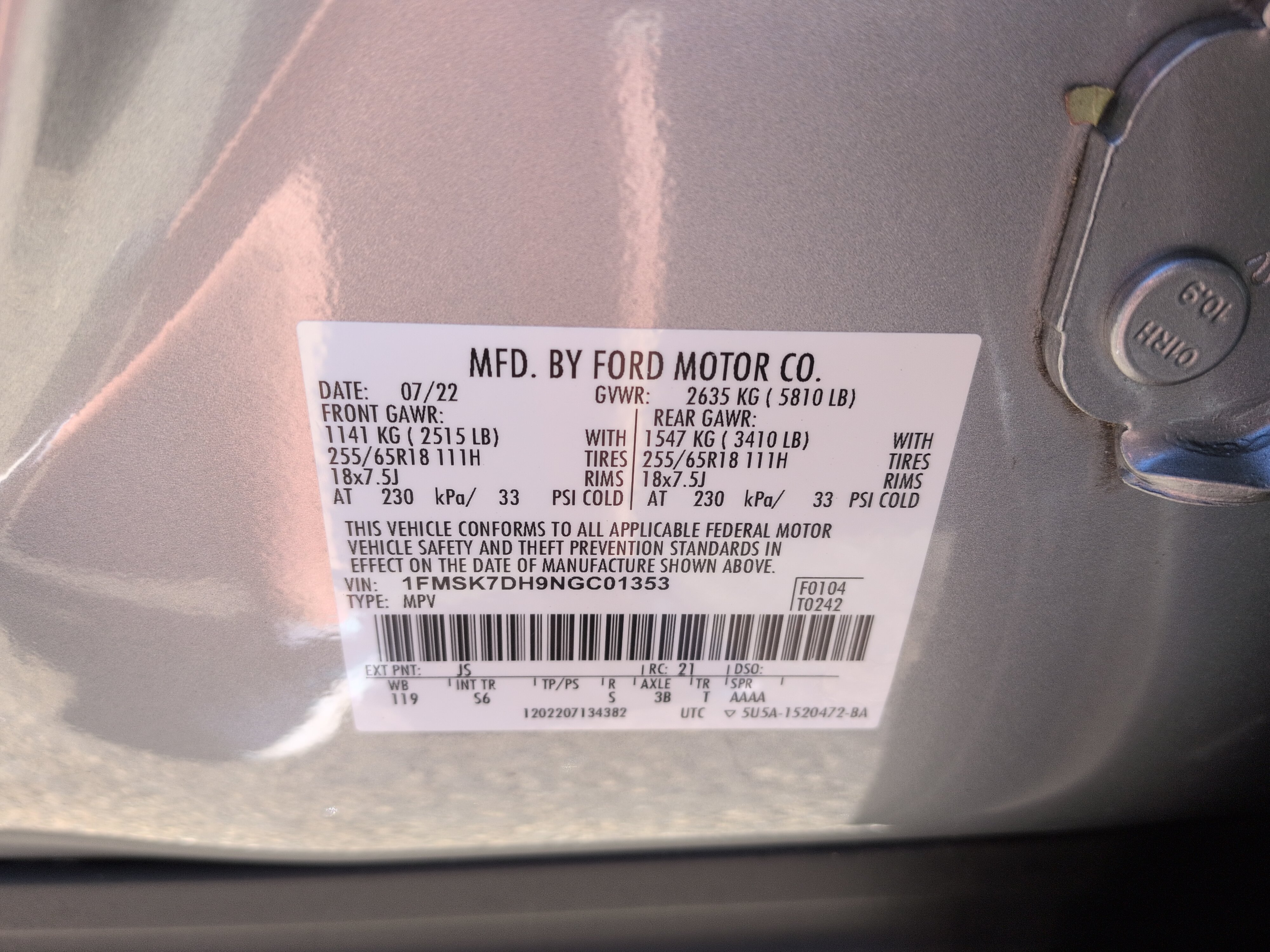 Certified 2022 Ford Explorer XLT w/ Equipment Group 202A RWD image 28