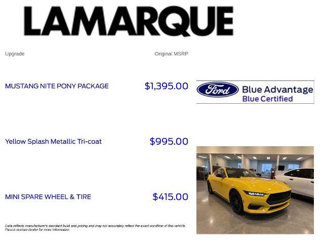 Certified 2024 Ford Mustang Coupe w/ Mustang Nite Pony Package RWD image 10