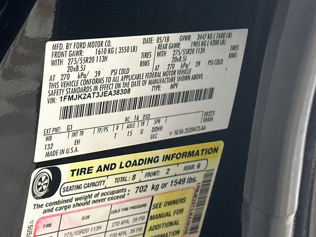 Certified 2018 Ford Expedition Max Limited w/ Equipment Group 301A AWD/4WD image 41