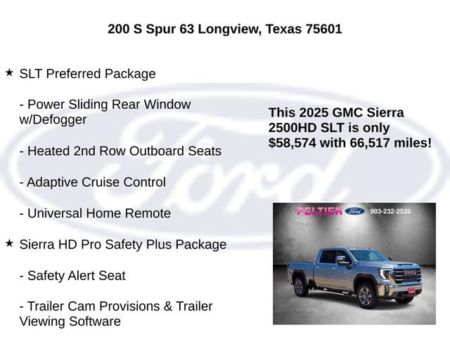 Used 2025 GMC Sierra 2500 SLT w/ Texas SLT Premium Package AWD/4WD image 30