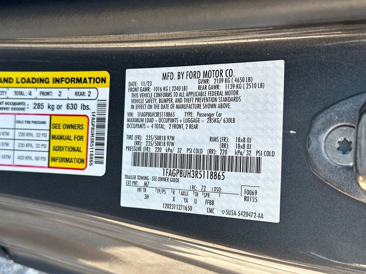 Certified 2024 Ford Mustang Premium RWD image 34