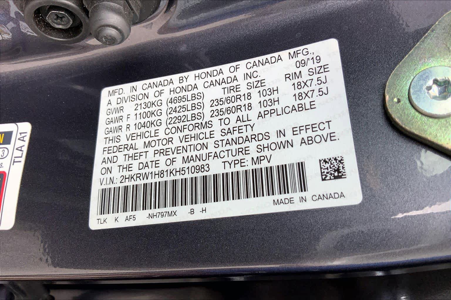 Used 2019 Honda CR-V EX-L image 47