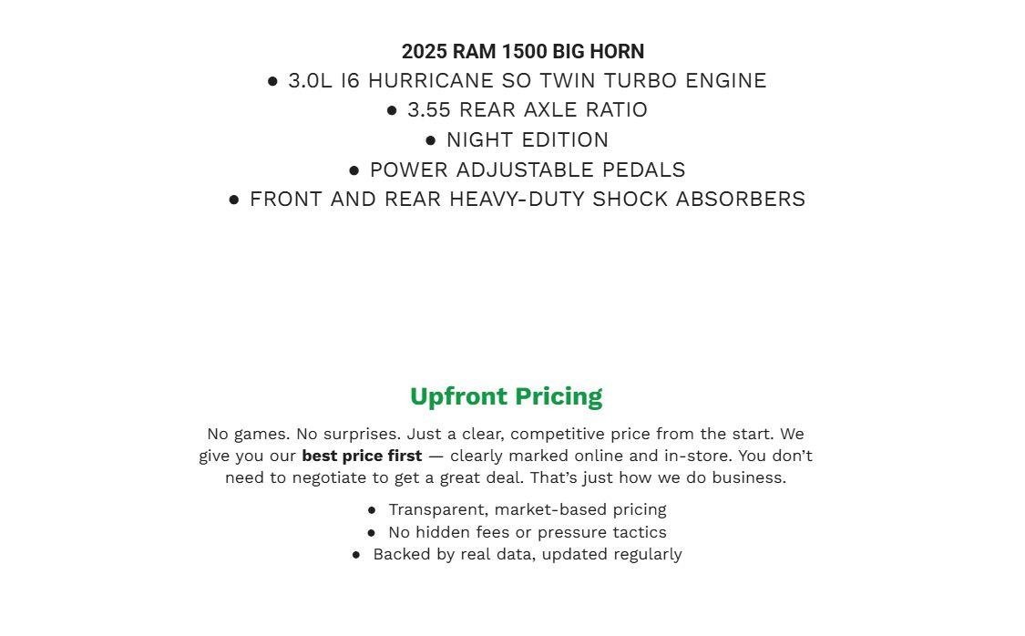 Used 2025 RAM 1500 Big Horn AWD/4WD image 2