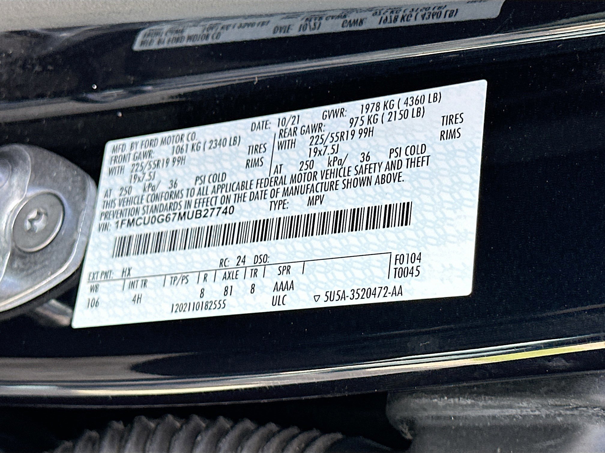 Certified 2021 Ford Escape SE w/ SE Sport Appearance Package image 30