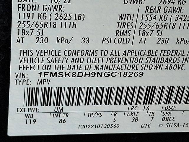 Certified 2022 Ford Explorer XLT image 25