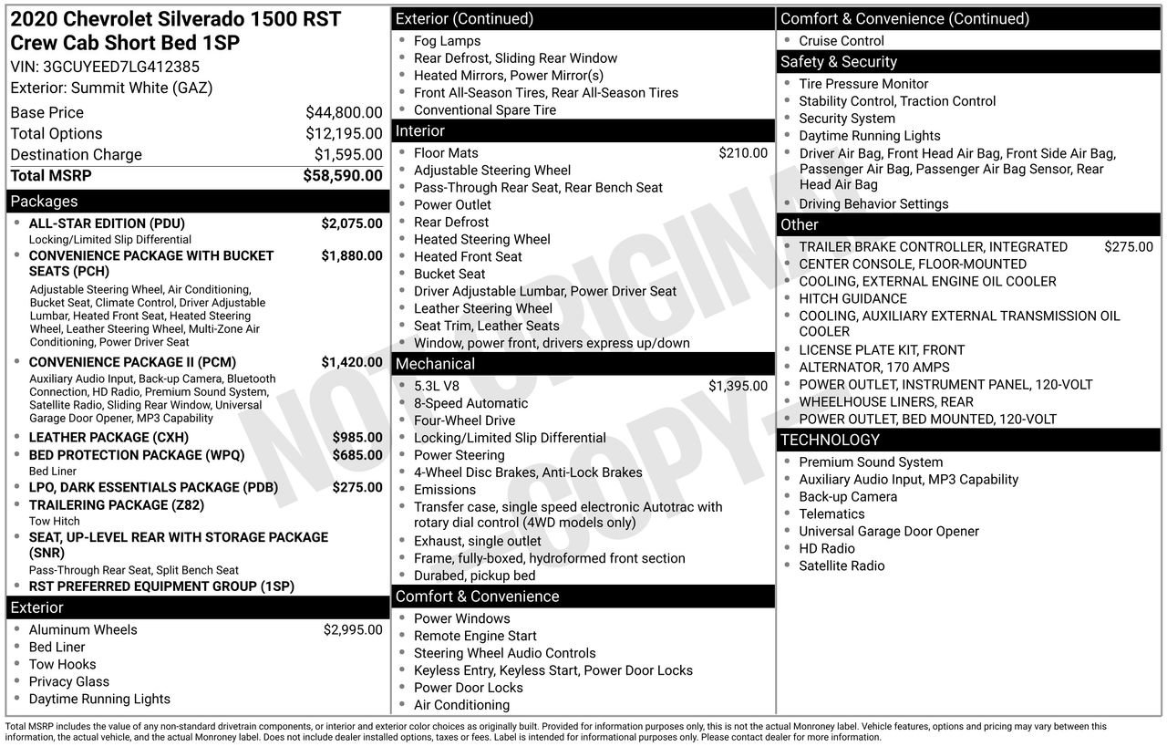 Used 2020 Chevrolet Silverado 1500 RST w/ All-Star Edition AWD/4WD image 26