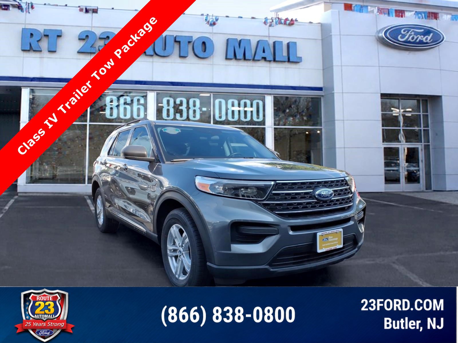 Certified 2023 Ford Explorer XLT w/ Class IV Trailer Tow Package