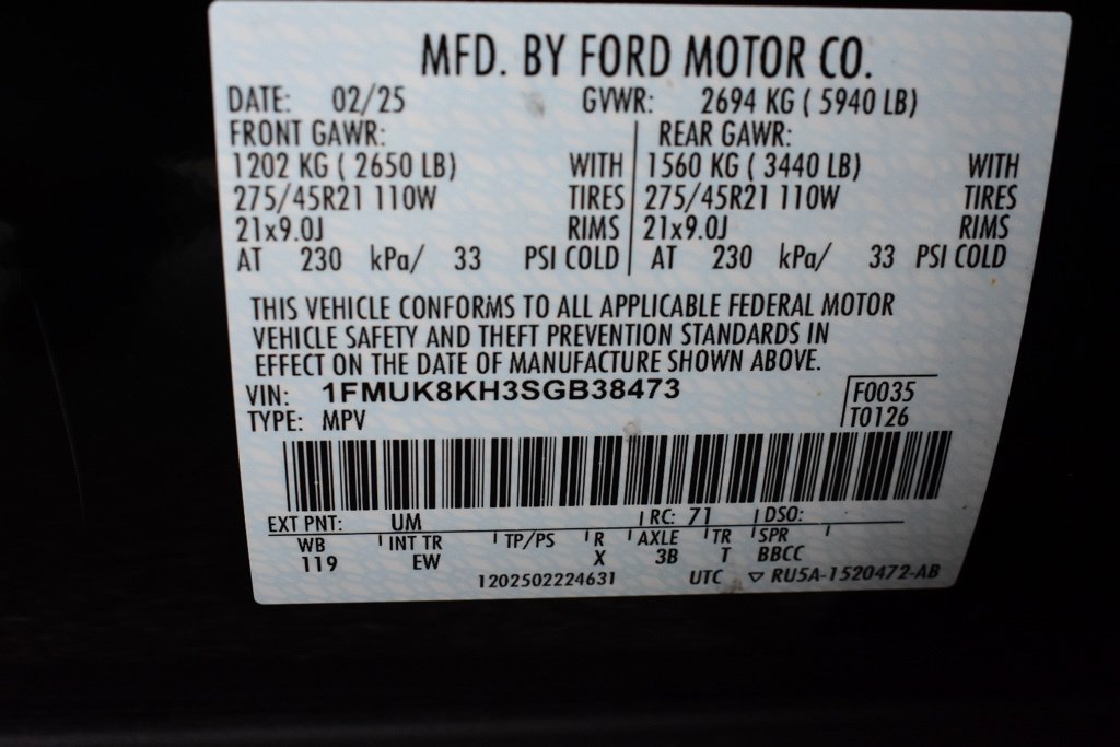 Certified 2025 Ford Explorer ST-Line w/ ST-Line Street Pack AWD/4WD image 26