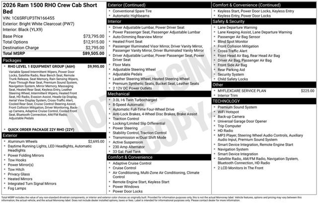 Used 2026 RAM 1500 RHO w/ RHO Level 1 Equipment Group AWD/4WD image 2