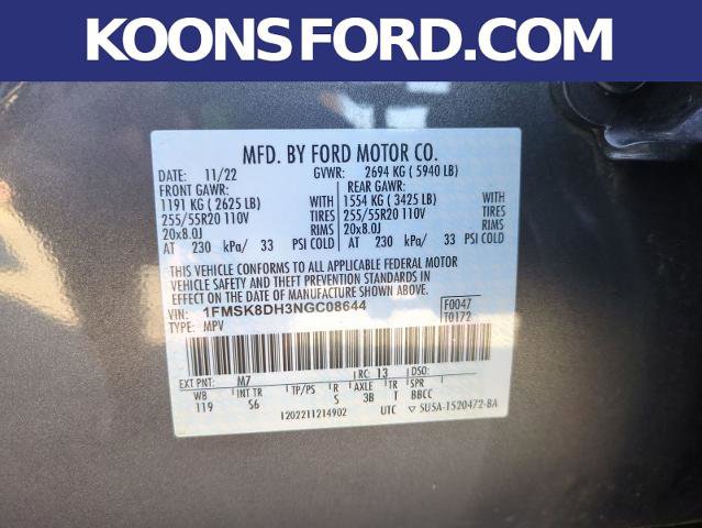 Certified 2022 Ford Explorer XLT w/ Equipment Group 202A AWD/4WD image 30