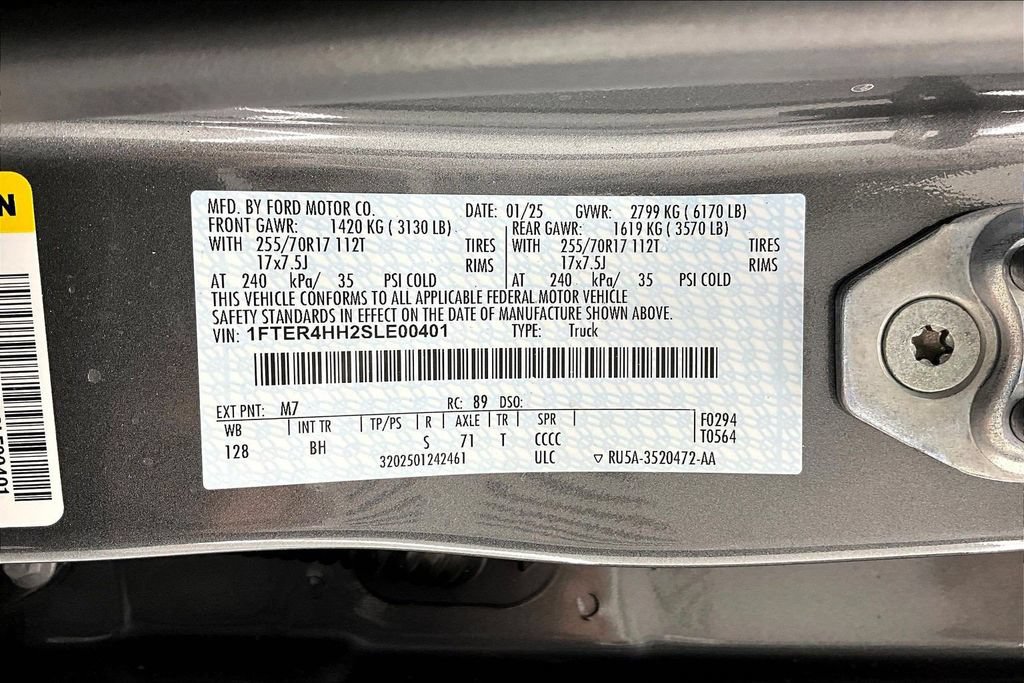 Certified 2025 Ford Ranger XLT w/ Equipment Group 301A High AWD/4WD image 36