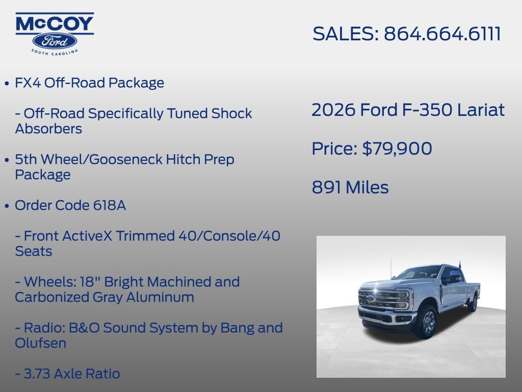 Certified 2026 Ford F350 Lariat w/ Lariat Premium Package image 13