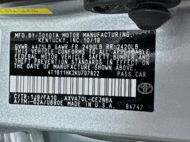 Used 2019 Toyota Camry LE FWD image 29