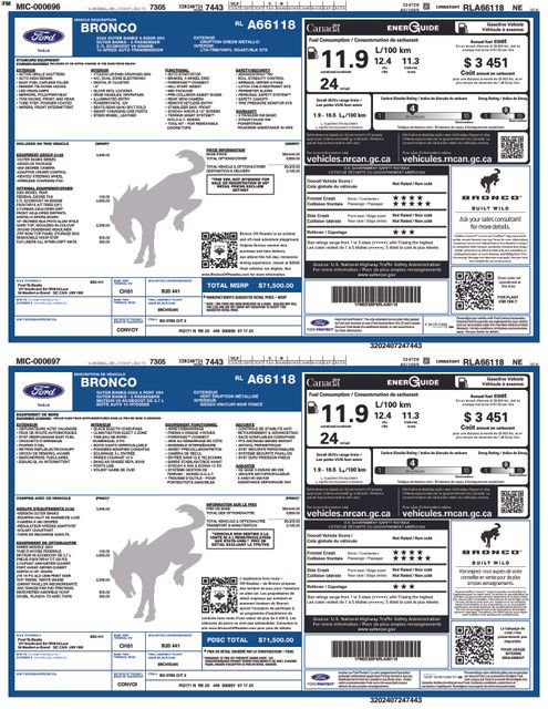 Certified 2024 Ford Bronco Outer Banks AWD/4WD image 14