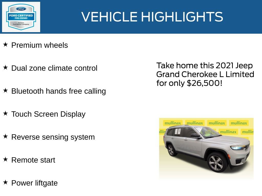 Used 2021 Jeep Grand Cherokee L Limited image 23