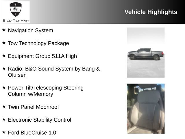 Certified 2023 Ford F150 Lightning Lariat w/ Equipment Group 511A High image 4