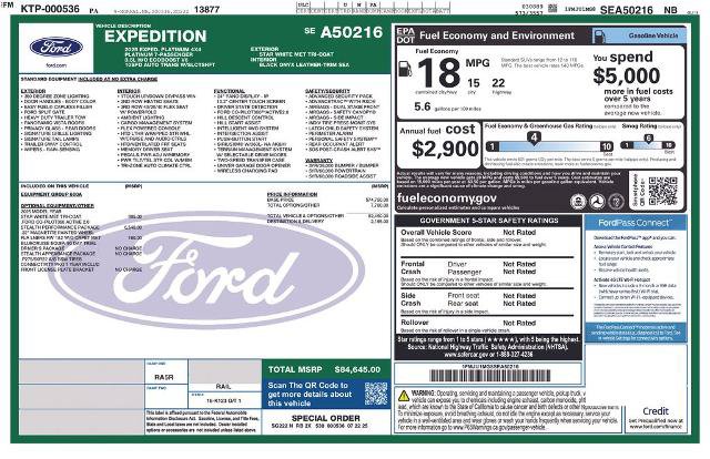 Certified 2025 Ford Expedition Platinum w/ Stealth Performance Package AWD/4WD image 11