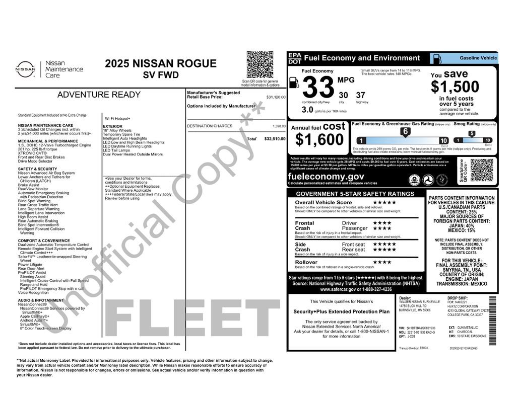 Used 2025 Nissan Rogue SV FWD image 25
