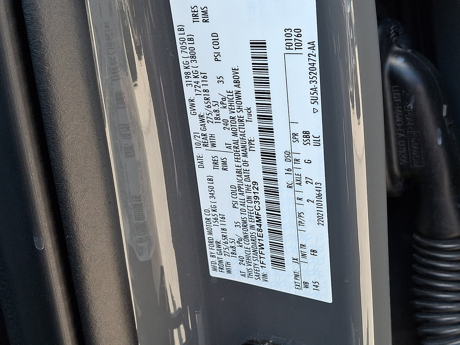 Certified 2021 Ford F150 XLT w/ Equipment Group 302A High AWD/4WD image 30