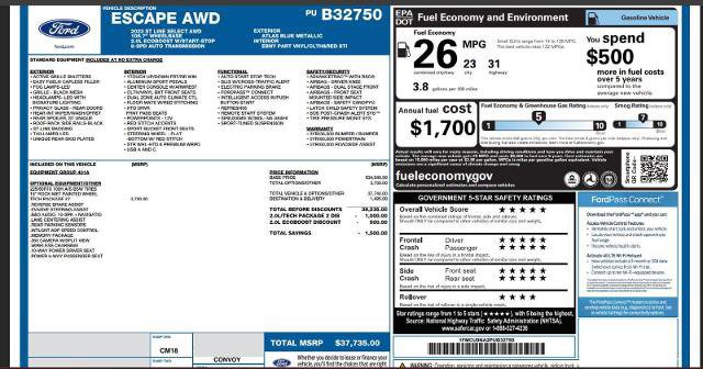 Certified 2023 Ford Escape ST-Line Select w/ Tech Pack #2 AWD/4WD image 9