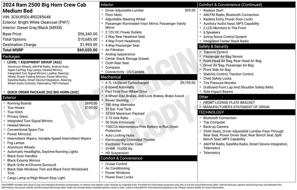 Used 2024 RAM 2500 Big Horn image 8