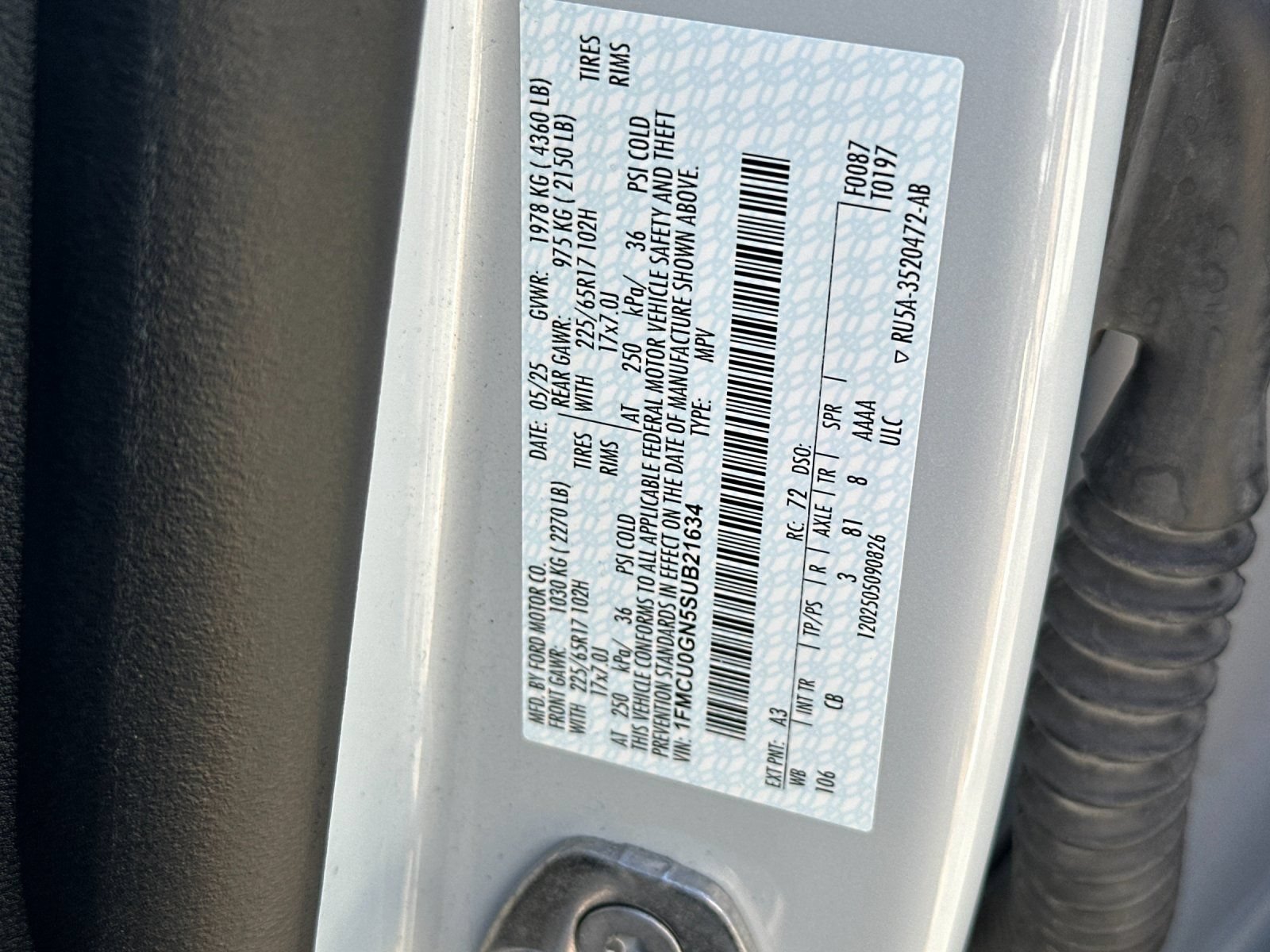 Certified 2025 Ford Escape Active FWD image 42
