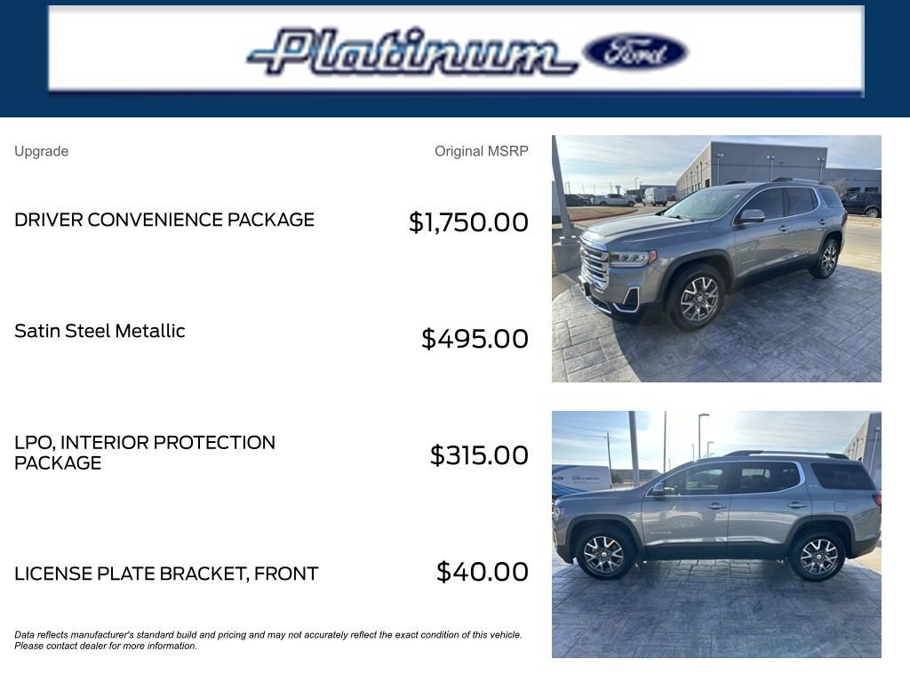 Used 2020 GMC Acadia SLE w/ Driver Convenience Package image 11