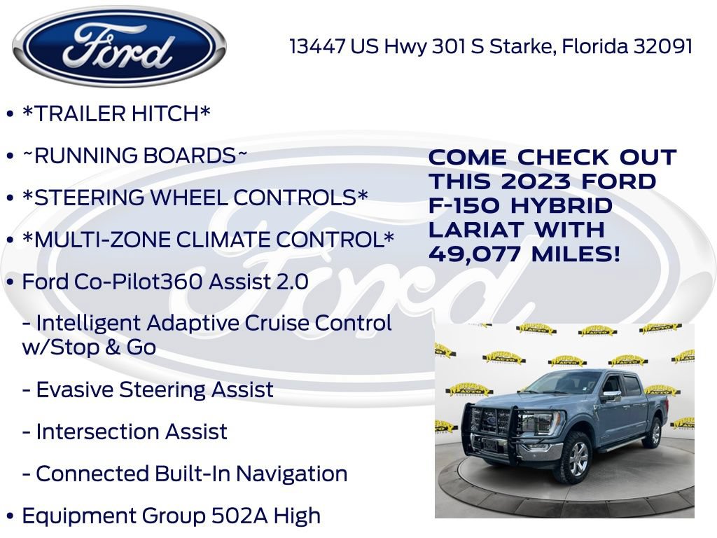 Certified 2023 Ford F150 Lariat w/ Equipment Group 502A High AWD/4WD image 17