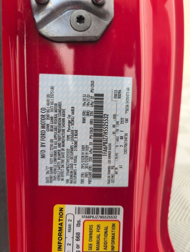 Certified 2017 Ford Mustang Shelby GT350 w/ Electronics Package RWD image 41