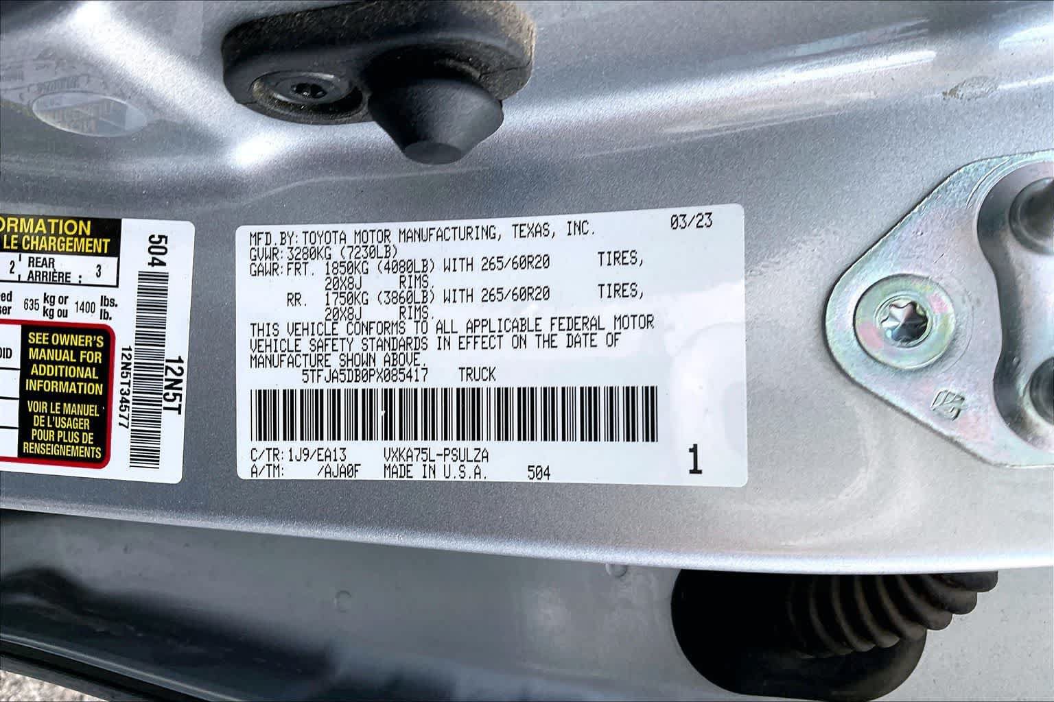 Used 2023 Toyota Tundra Limited AWD/4WD image 20