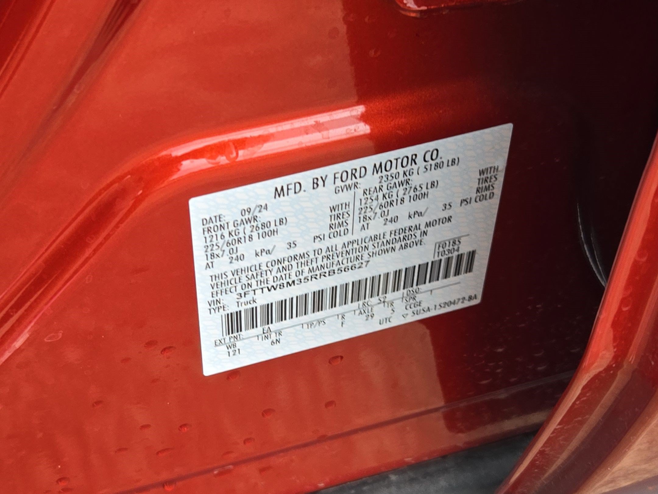 Certified 2024 Ford Maverick Lariat FWD image 35