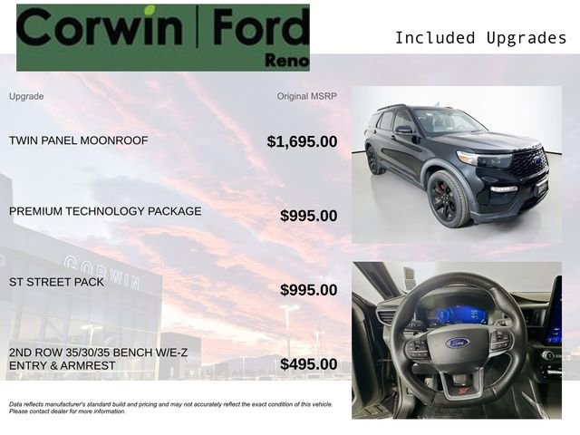 Certified 2020 Ford Explorer ST w/ ST Street Pack AWD/4WD image 3