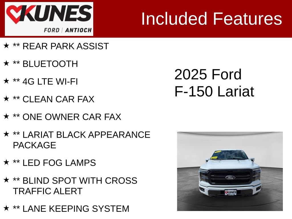 Certified 2025 Ford F150 Lariat AWD/4WD image 4