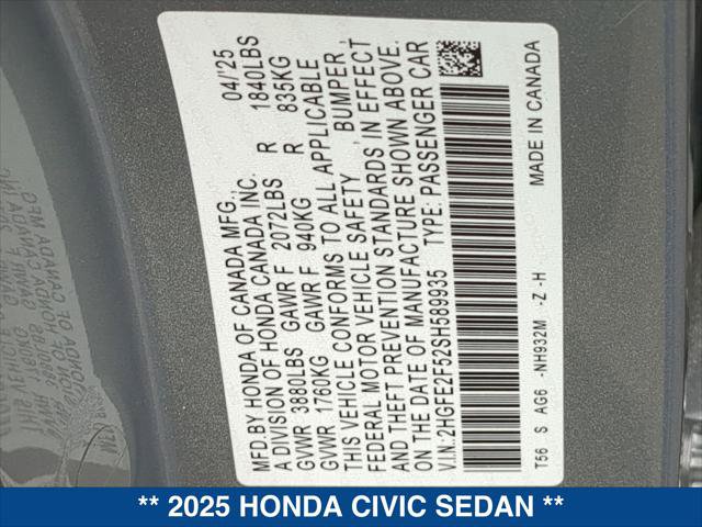 Used 2025 Honda Civic Sport image 24
