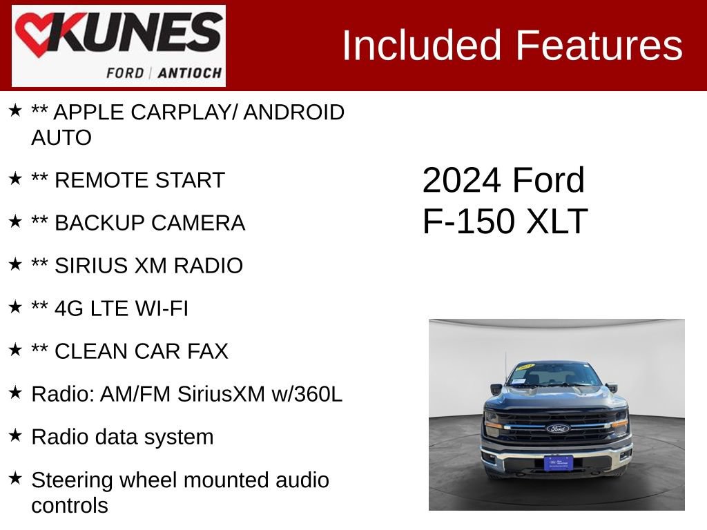 Certified 2024 Ford F150 XLT AWD/4WD image 3